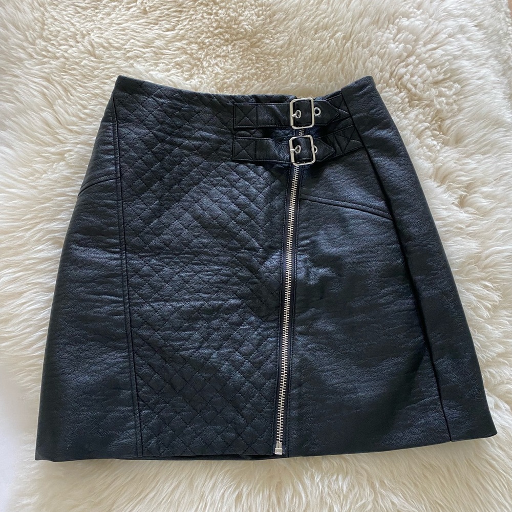 Faux Leather Skirt